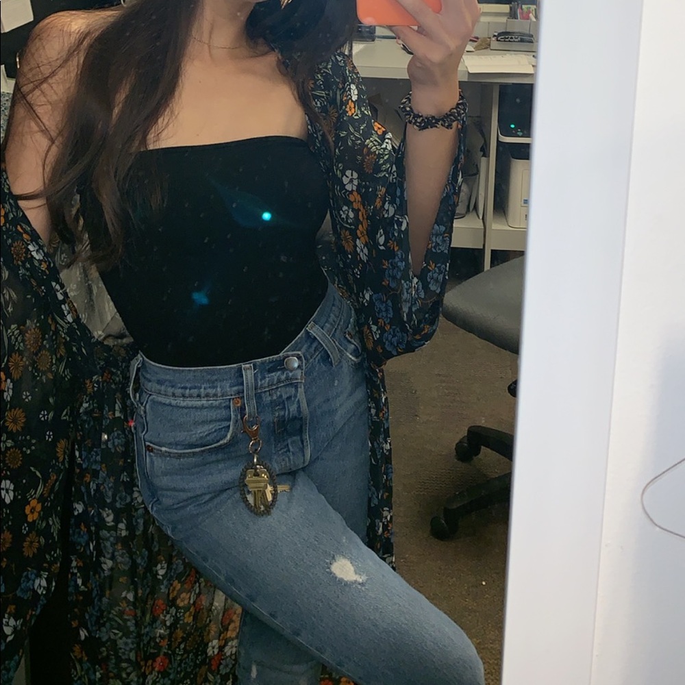 Anthropologie floral duster kimono dress